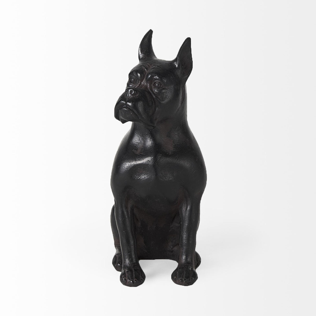 Mercana Rocky 4L x 5W Black Resin Boxer Dog