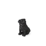 Mercana Cadence 4L x 5W Black Resin Pug Dog