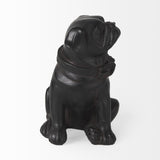 Mercana Cadence 4L x 5W Black Resin Pug Dog