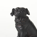 Mercana Cadence 4L x 5W Black Resin Pug Dog