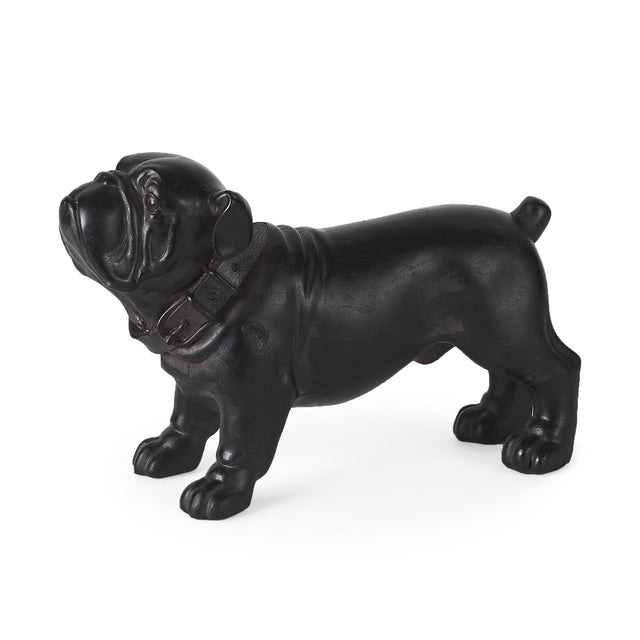 Mercana Hugo 5L x 13W Black Resin Bulldog