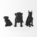 Mercana Hugo 5L x 13W Black Resin Bulldog