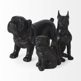 Mercana Hugo 5L x 13W Black Resin Bulldog