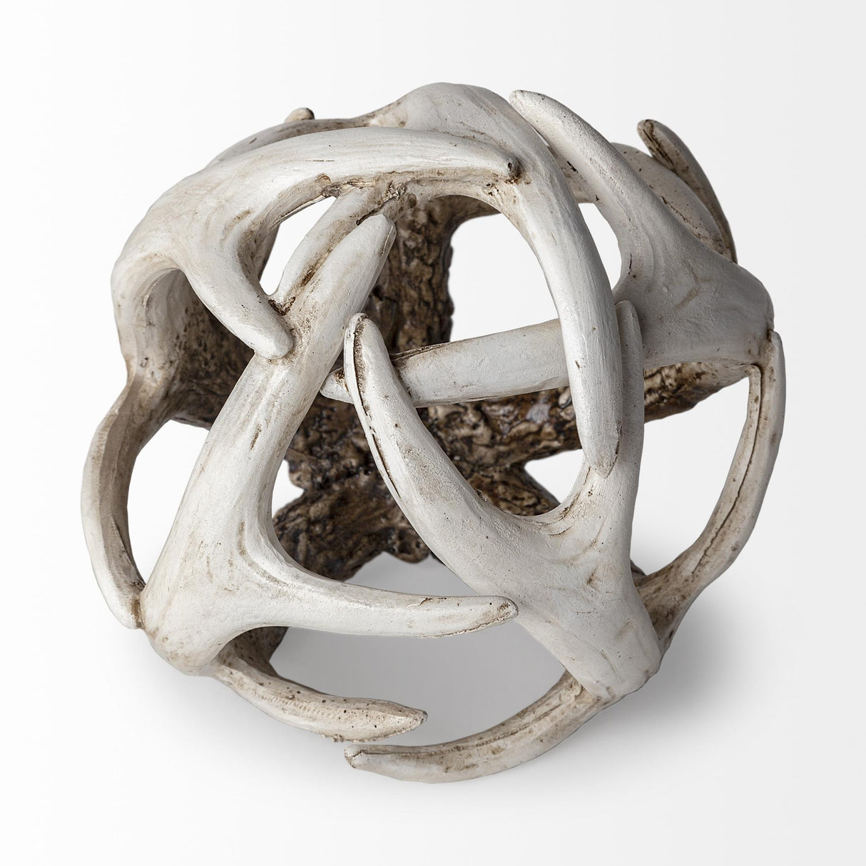 Mercana Ramus I (Small) 5L x 5W Brown Antler Shaped Decorative Resin Orb Ball