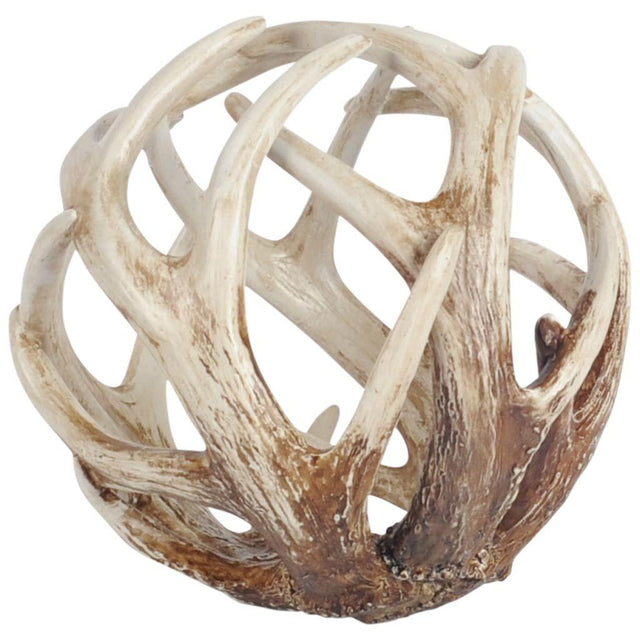 Mercana Ramus II (Large) 7L x 7W Brown Antler Shaped Decorative Orb Ball