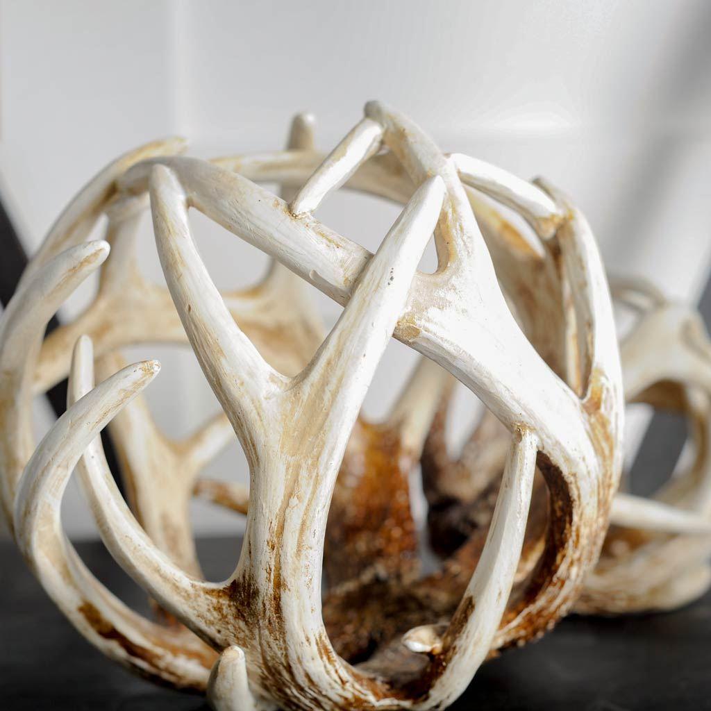 Mercana Ramus II (Large) 7L x 7W Brown Antler Shaped Decorative Orb Ball