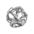 Mercana Ramus III (Small) 5L x 5W Silver Antler Shaped Decorative Orb Ball