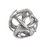 Mercana Ramus III (Small) 5L x 5W Silver Antler Shaped Decorative Orb Ball