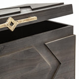 Mercana Cassia Set of 2 Brown Wooden Boxes