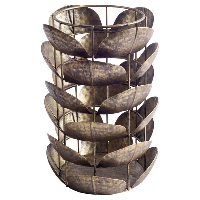 Mercana Henley I Small Bronze Metal Decorative Table Candle Holder