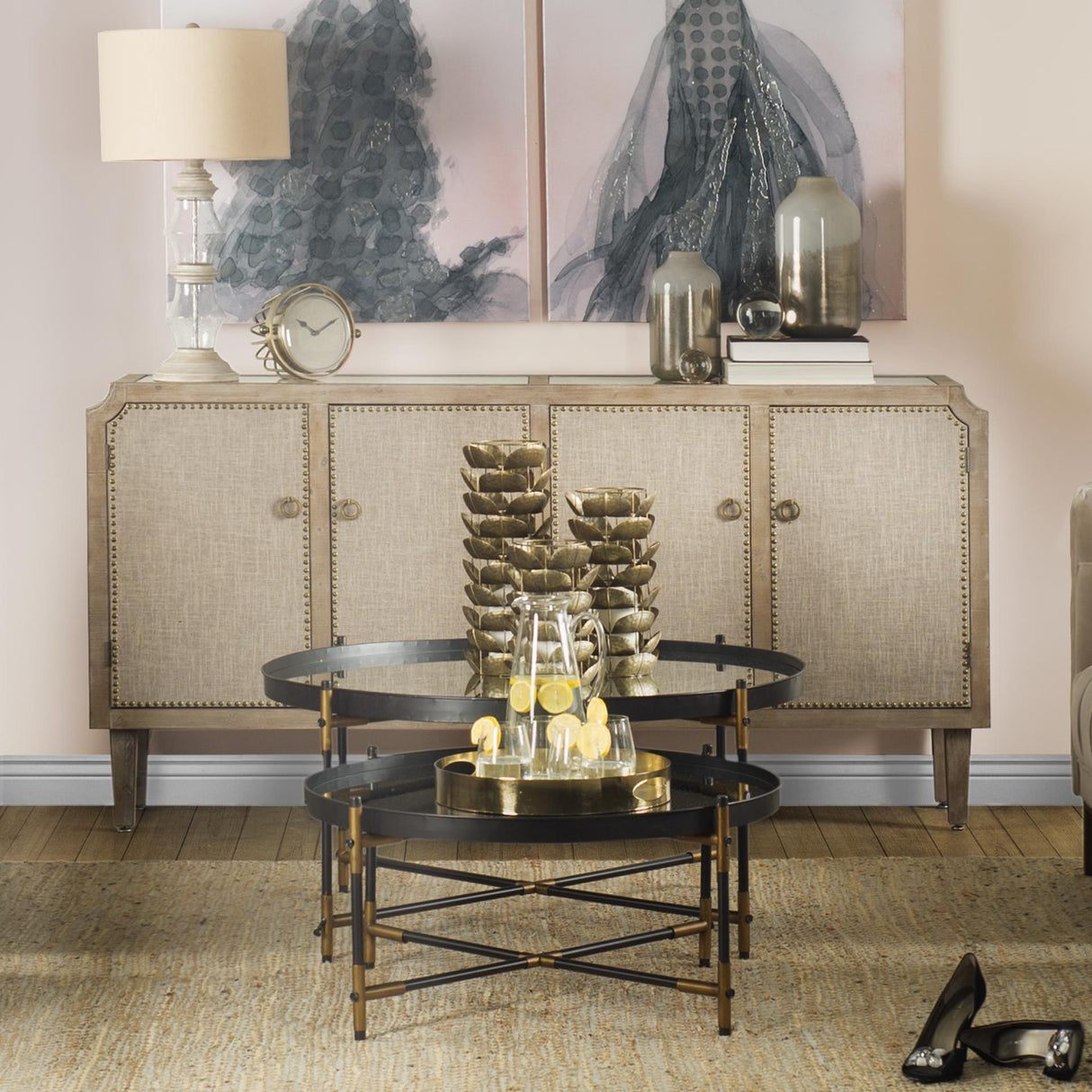 Mercana Henley I Small Bronze Metal Decorative Table Candle Holder