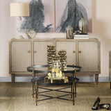 Mercana Henley I Small Bronze Metal Decorative Table Candle Holder