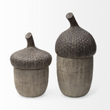 Mercana Mandor I (Small) 6L x 6W Brown Resin Acorn Box