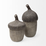 Mercana Mandor I (Small) 6L x 6W Brown Resin Acorn Box
