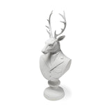 Mercana Mozart 8L x 6W White Resin Deer In A Suit