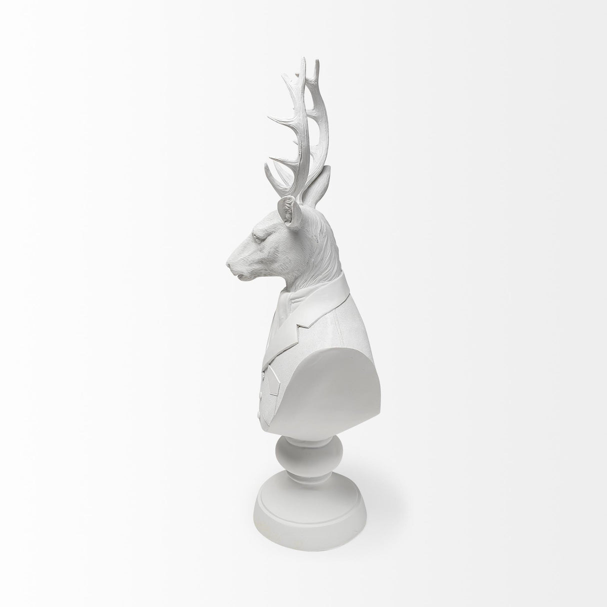 Mercana Mozart 8L x 6W White Resin Deer In A Suit
