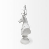 Mercana Mozart 8L x 6W White Resin Deer In A Suit