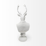 Mercana Mozart 8L x 6W White Resin Deer In A Suit