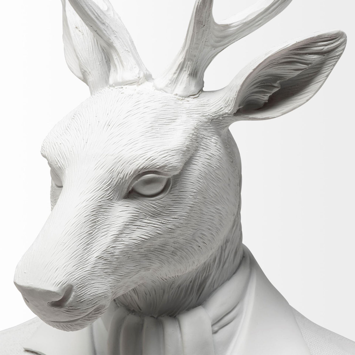 Mercana Mozart 8L x 6W White Resin Deer In A Suit