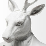 Mercana Mozart 8L x 6W White Resin Deer In A Suit