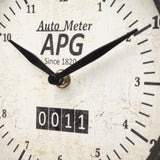 Mercana Attalack II Black Metal Round Face Table Clock