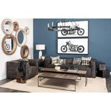 Mercana Redding Bronze Toned Metal Square Table Clock