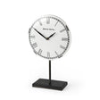 Mercana Harriet White/Bronze Metal Table Clock