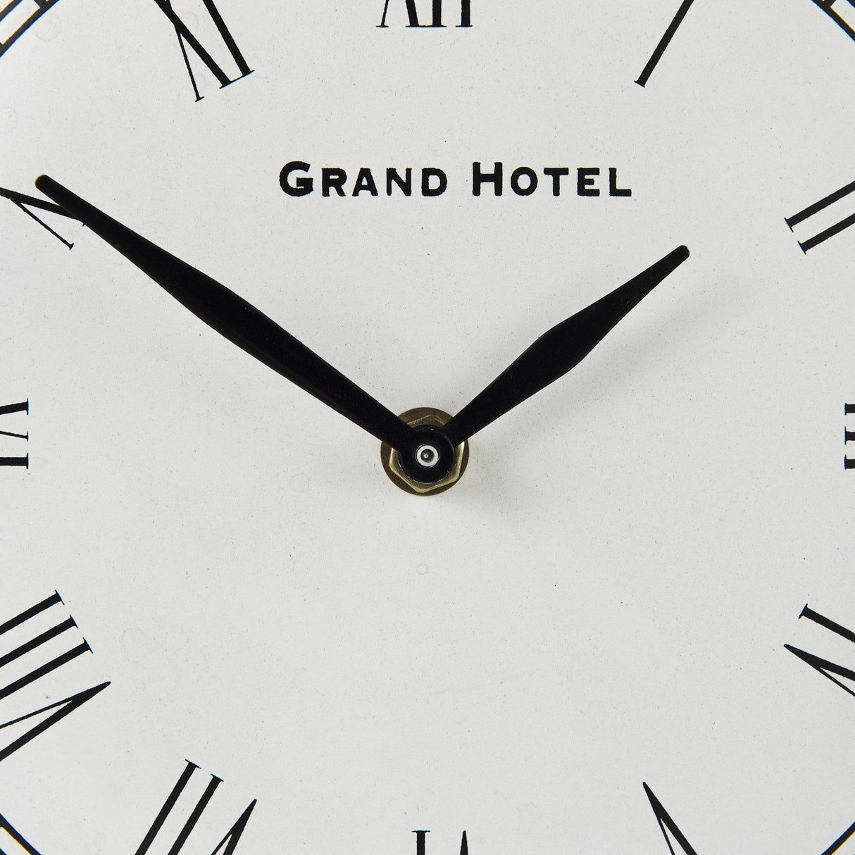 Mercana Harriet White/Bronze Metal Table Clock