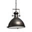 Mercana Bashaw I 17x20 Gray Toned Metal Dome Pendant Light