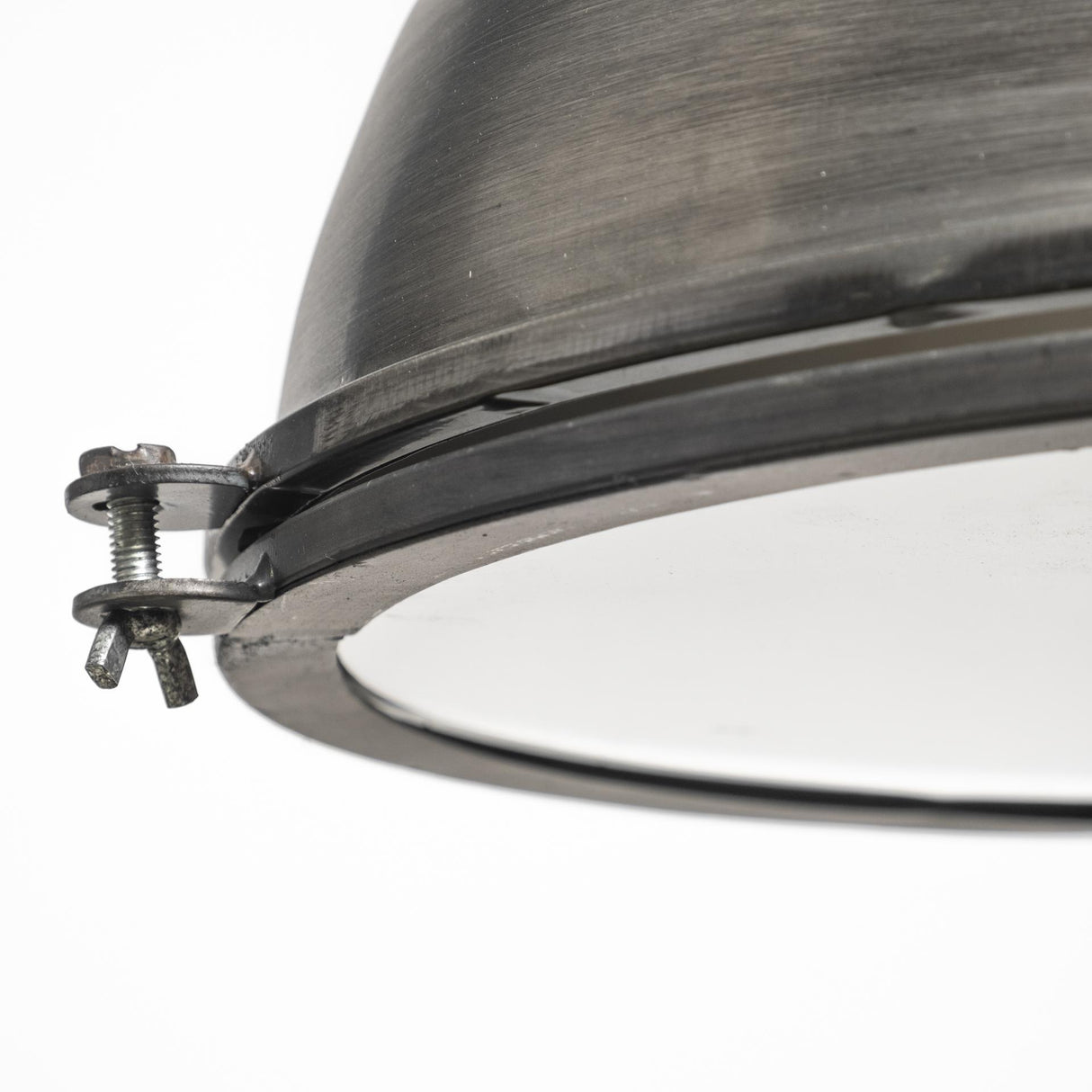 Mercana Bashaw I 17x20 Gray Toned Metal Dome Pendant Light