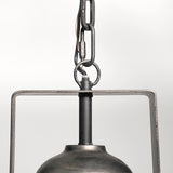 Mercana Bashaw I 17x20 Gray Toned Metal Dome Pendant Light