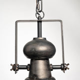 Mercana Bashaw I 17x20 Gray Toned Metal Dome Pendant Light