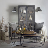 Mercana Taza 10.3x12 Gray Metal Dome Shade Wall Sconce