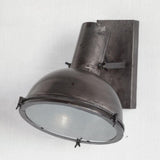 Mercana Taza 10.3x12 Gray Metal Dome Shade Wall Sconce