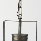 Mercana Zaio 12.5Lx 12.5W x 18.5H Weathered Antique Gold Metal Caged Bulb Pendant Light