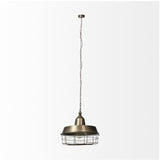 Mercana Tahla 14x 14.5 Gold Toned Metal Cage Pendant Light