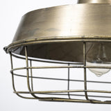 Mercana Tahla 14x 14.5 Gold Toned Metal Cage Pendant Light