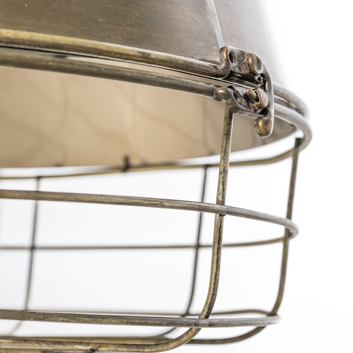 Mercana Tahla 14x 14.5 Gold Toned Metal Cage Pendant Light