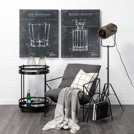 Mercana Debdou (61"H) Gold Metal Adjustable Cinema-Style Floor Lamp