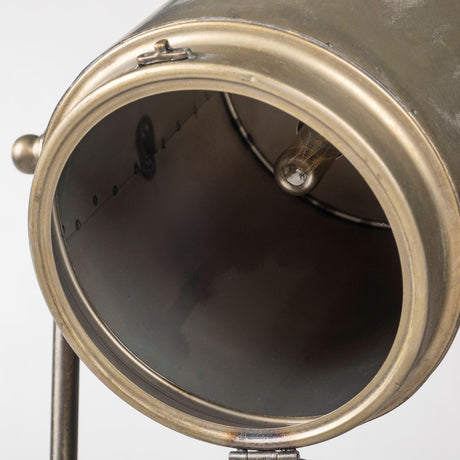 Mercana Debdou (61"H) Gold Metal Adjustable Cinema-Style Floor Lamp