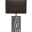 Mercana Maravilla III 11x17 Black/White Pattered Base Black Fabric Shade Wall Sconce