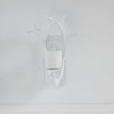 Mercana Rockland 8x19.5 White Resin Antlers Wall Sconce