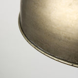 Mercana Capsa 17x29 Antique Gold and Silver Toned Metal Dome Pendant Light