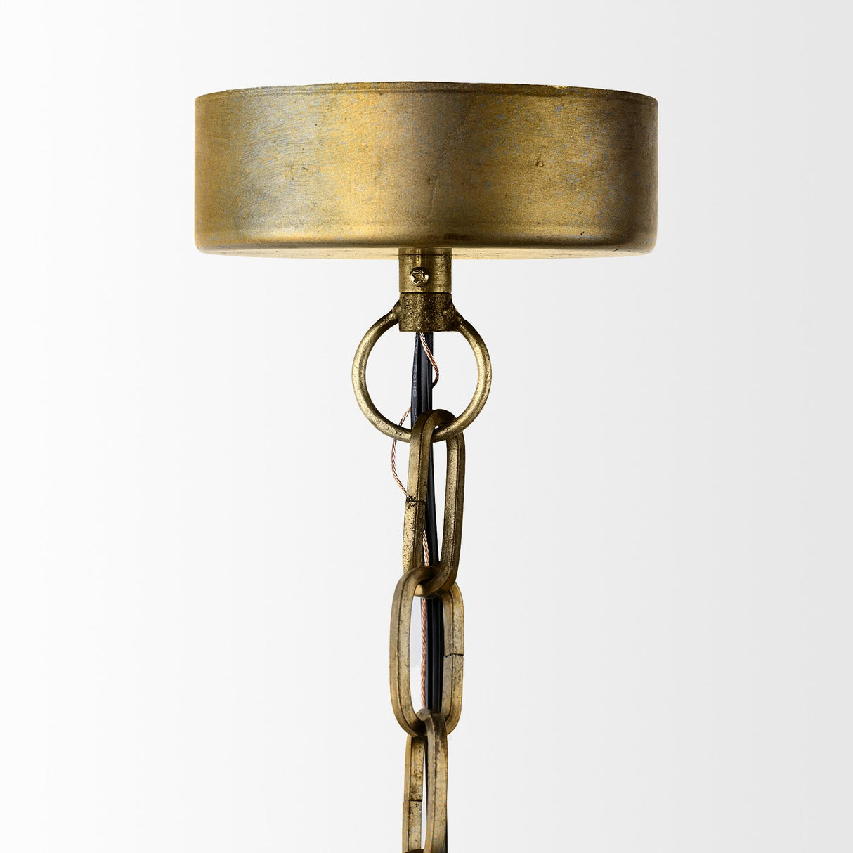 Mercana Capsa 17x29 Antique Gold and Silver Toned Metal Dome Pendant Light