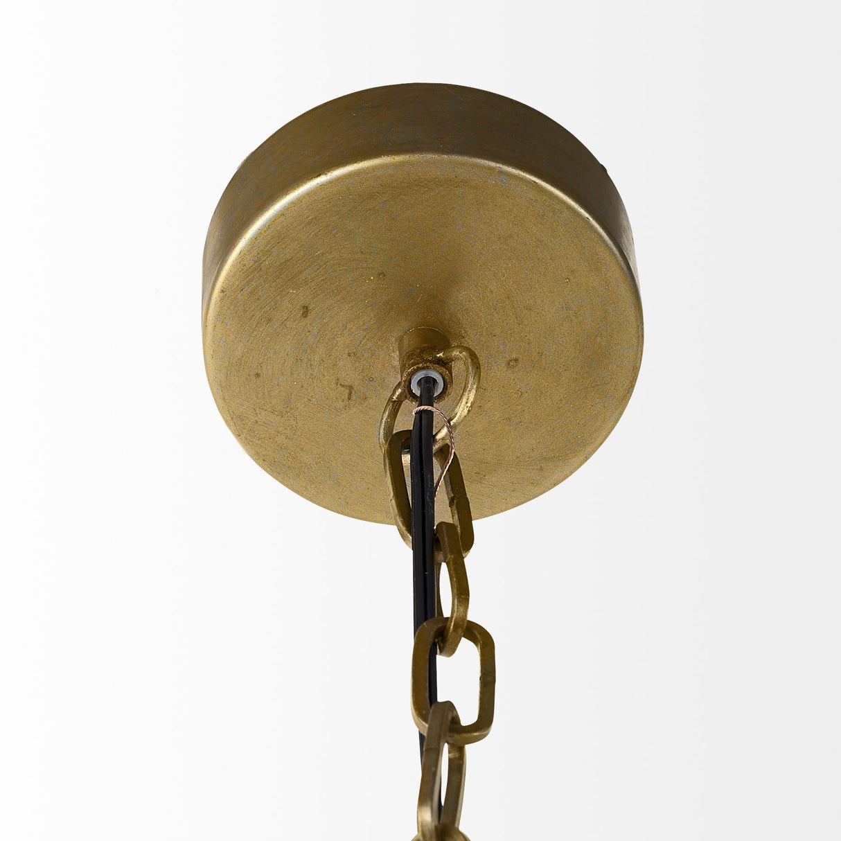 Mercana Capsa 17x29 Antique Gold and Silver Toned Metal Dome Pendant Light