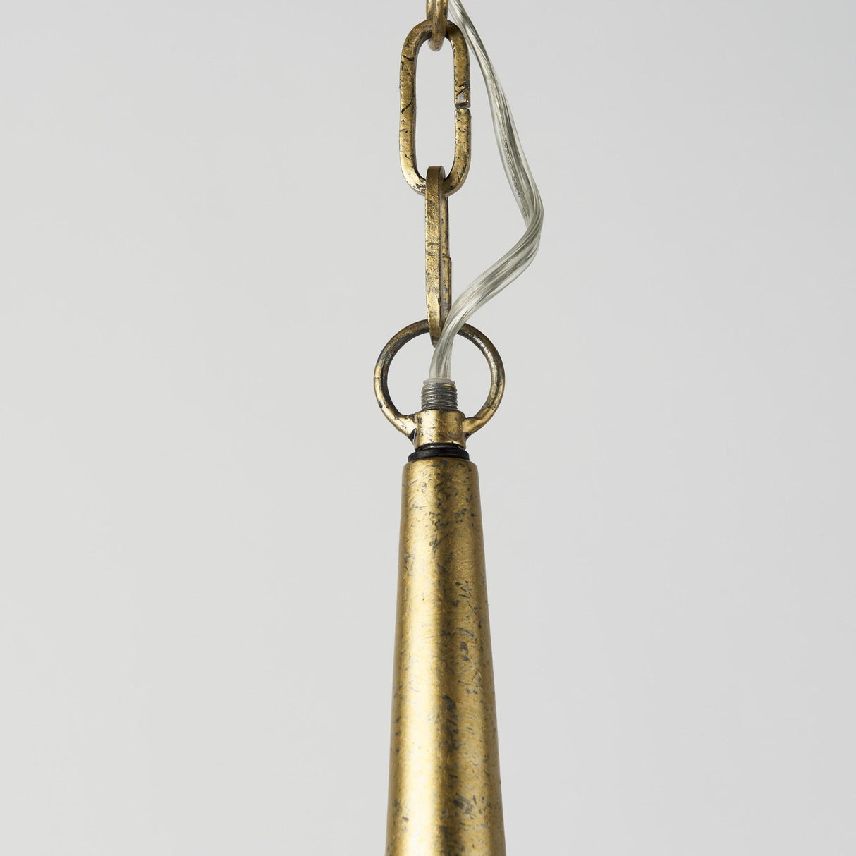 Mercana Capsa 17x29 Antique Gold and Silver Toned Metal Dome Pendant Light