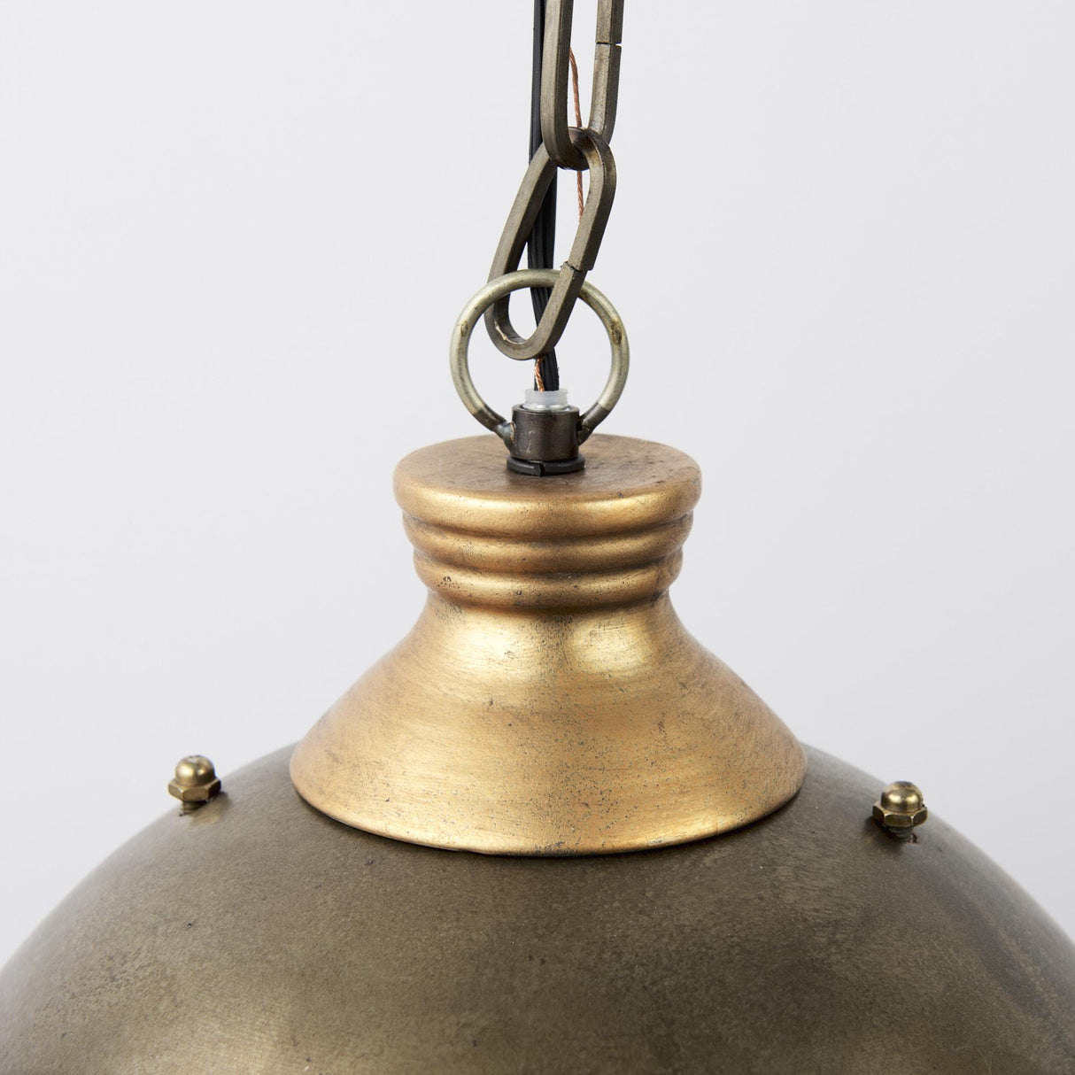 Mercana Dawson I 13x13.5 Silver Toned Metal Dome Pendant Light