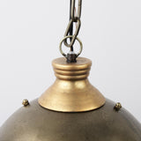 Mercana Dawson I 13x13.5 Silver Toned Metal Dome Pendant Light