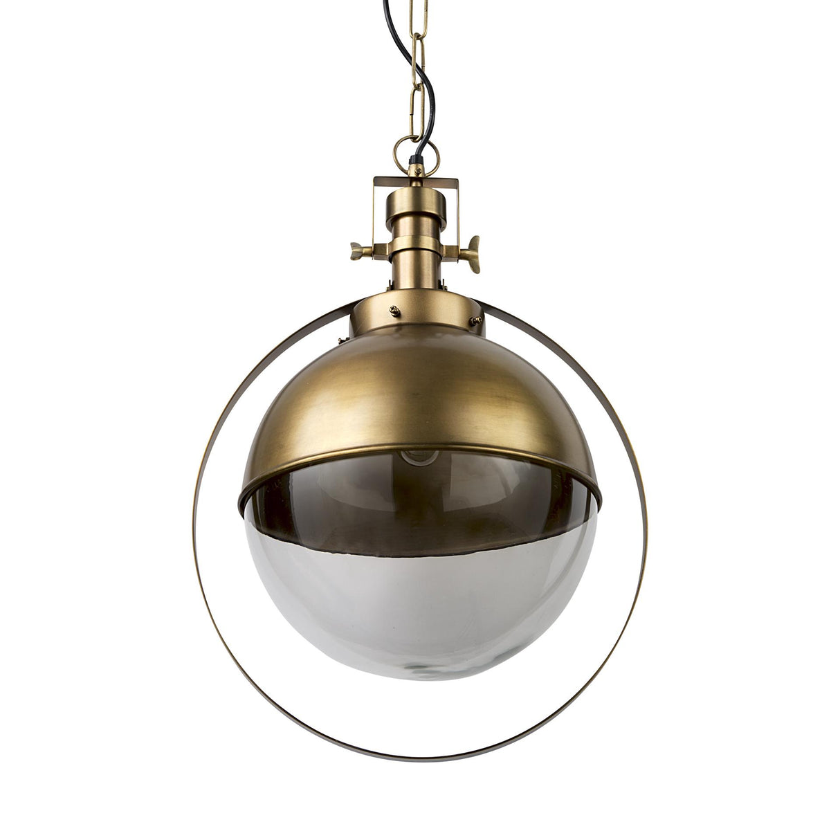Mercana Leighton I 15x20 Gold Toned Metal Spherical Pendant Light