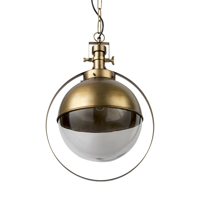 Mercana Leighton I 15x20 Gold Toned Metal Spherical Pendant Light